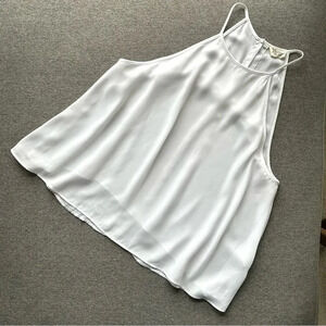 Show Me Your MuMu White Open Back Tank Top Medium